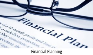 Financial planning image with pair of glasses